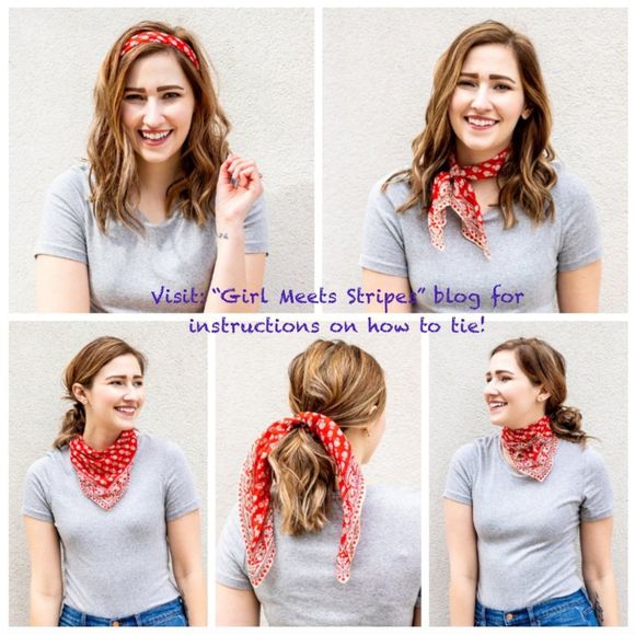 Square Neck Scarf/Bandana - - Picture 7 of 7